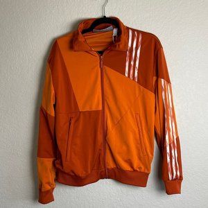 ADIDAS Danielle Cathari Orange Firebird Track Jacket Full Zip Women's SMALL